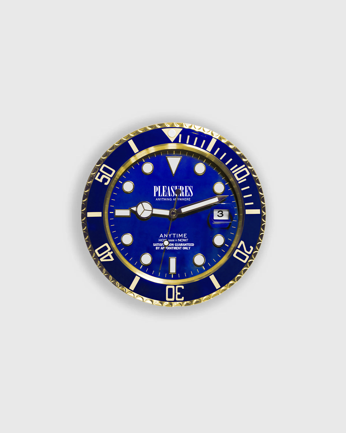 ANYTIME CLOCK - GOLD / BLUE