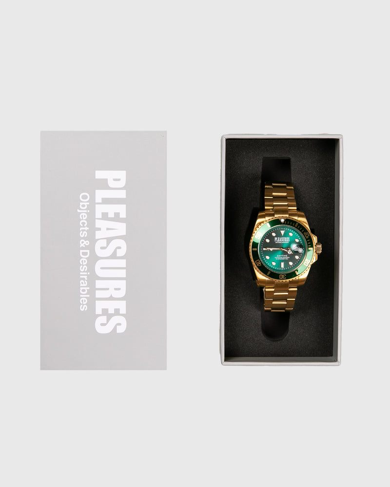 ANYTIME WATCH GOLD / GREEN