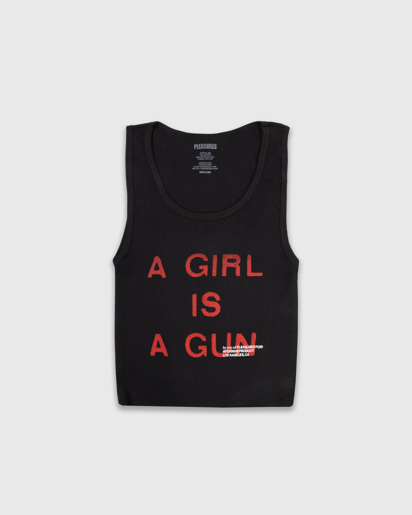 GIRL IS A GUN TANK TOP (WOMEN'S)