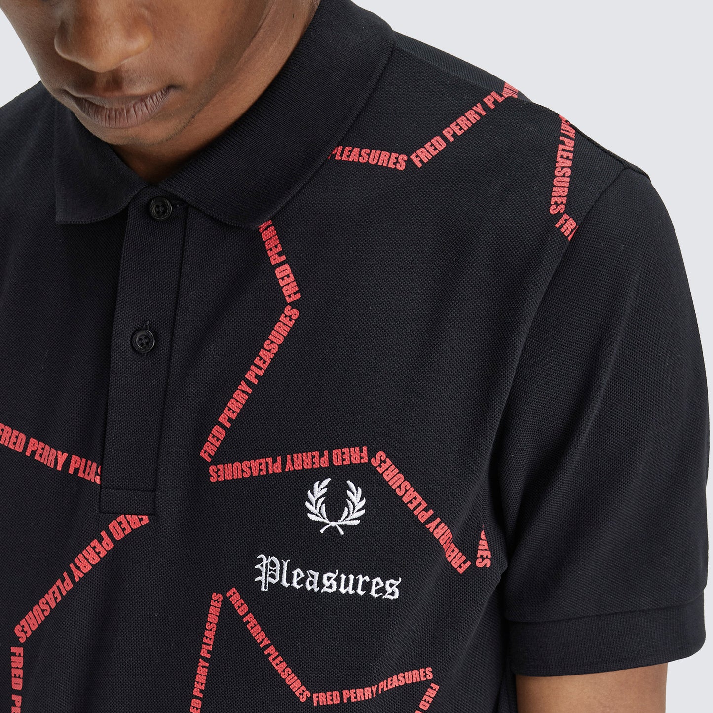STAR PRINT FRED PERRY SHIRT