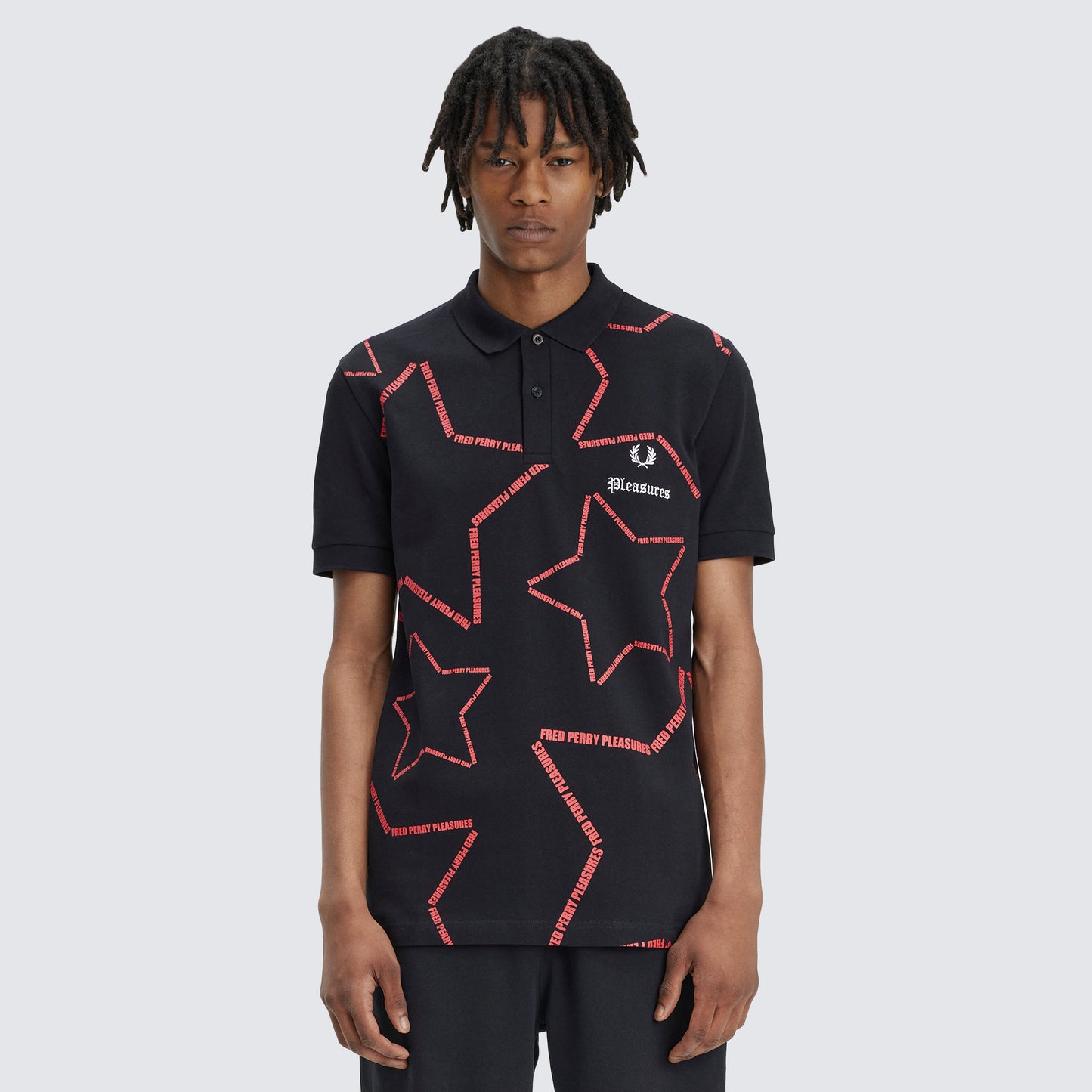 STAR PRINT FRED PERRY SHIRT