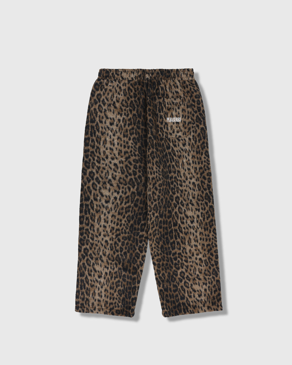 FUZZY LEOPARD SWEATPANTS
