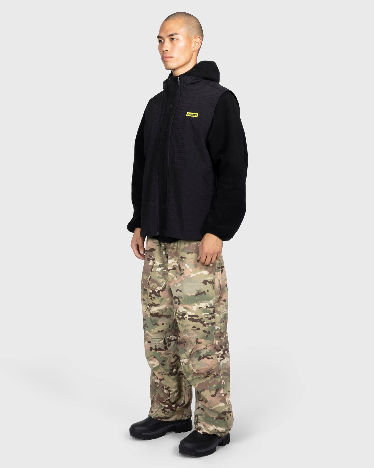GEM CAMO WIDE PANTS