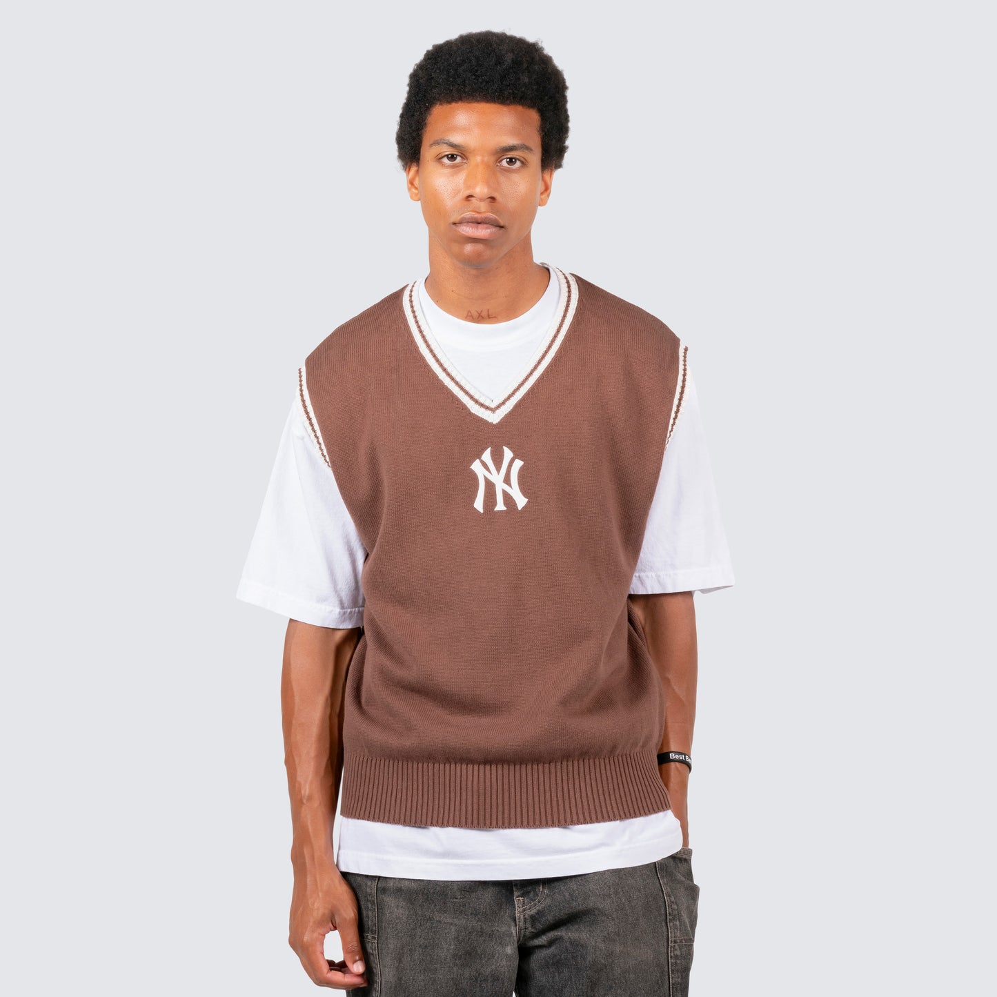KNIT VEST - YANKEES