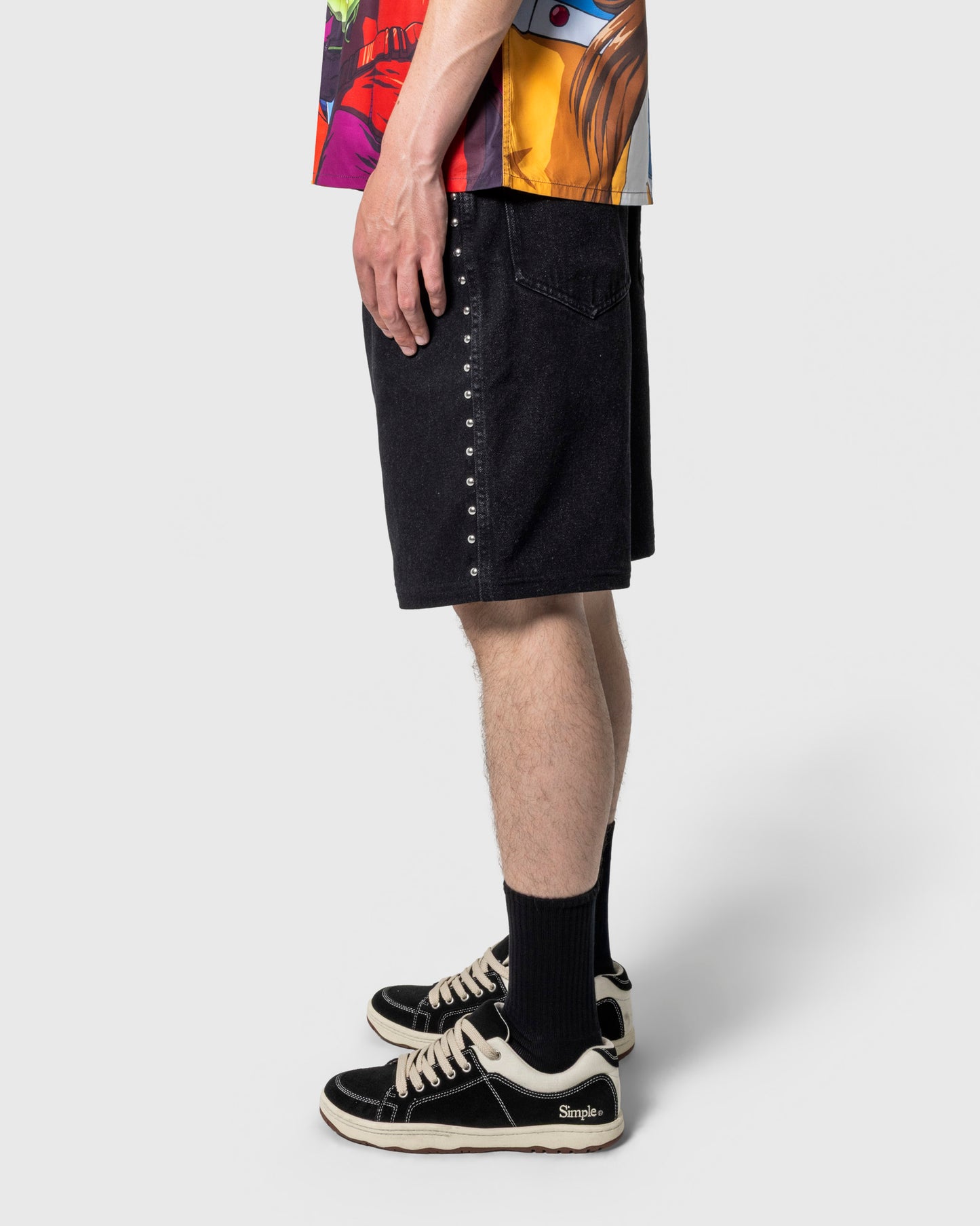 LUCKY STUDDED JORTS