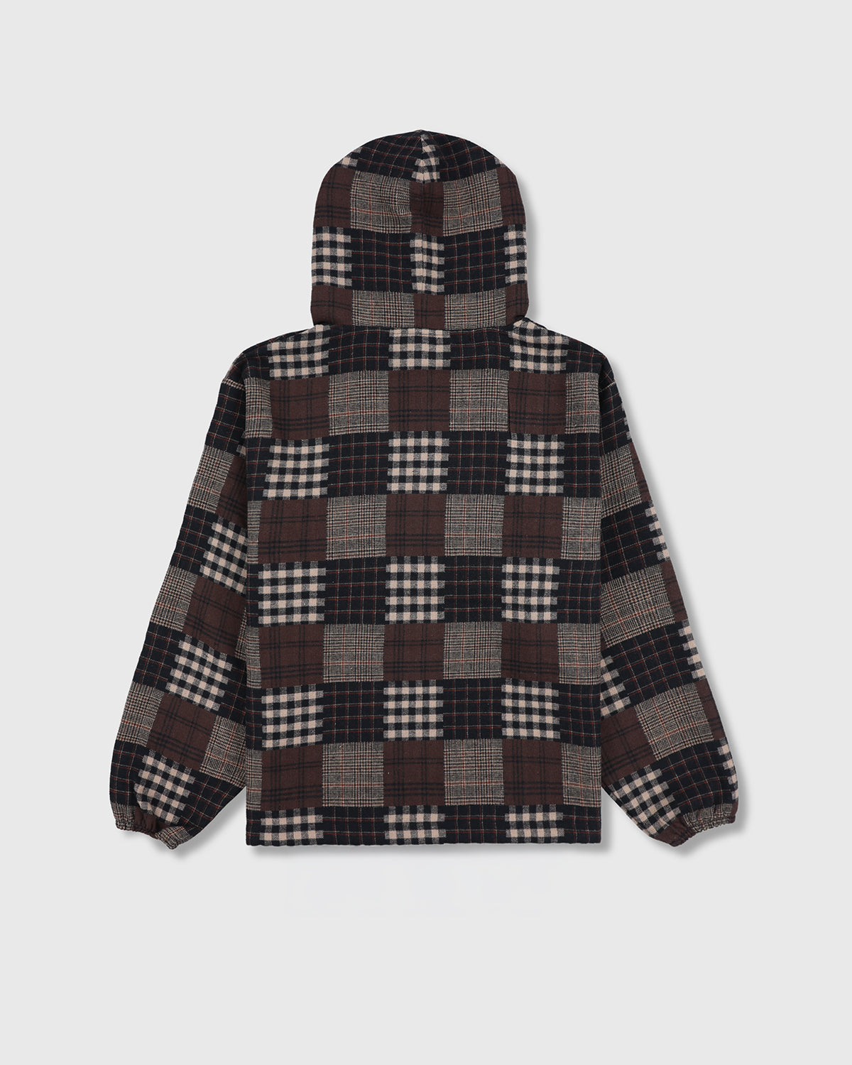 MADRAS PONCHO HOODIE