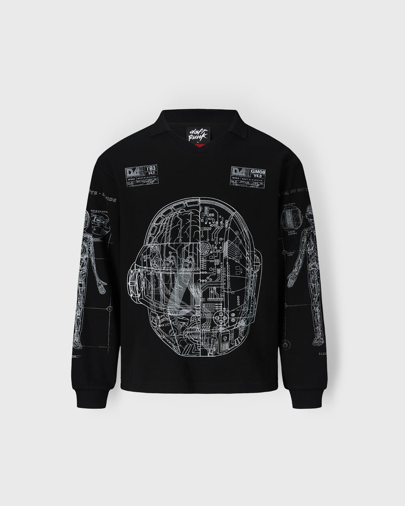 SCHEMATIC LONG SLEEVE POLO