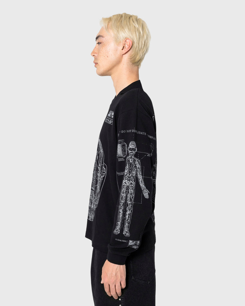 SCHEMATIC LONG SLEEVE POLO