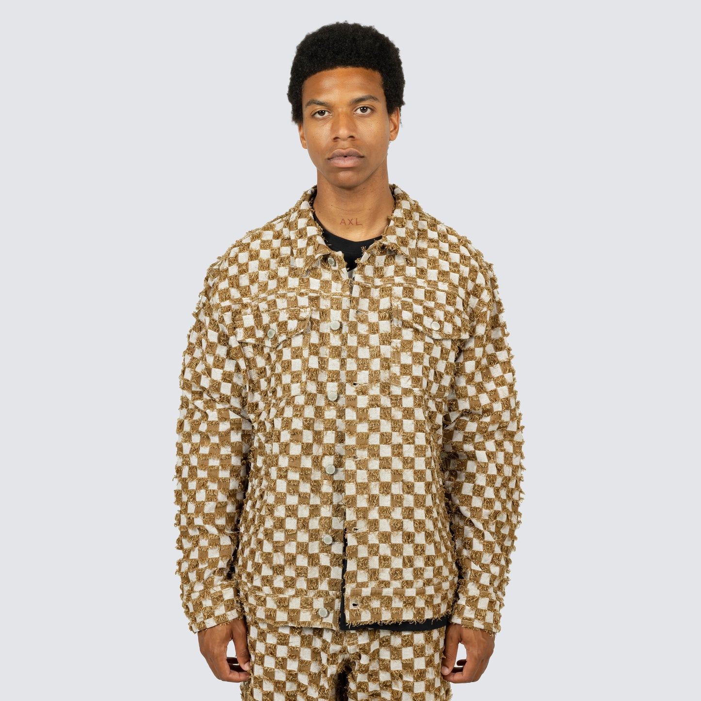 CURFEW CHECKER TRUCKER JACKET