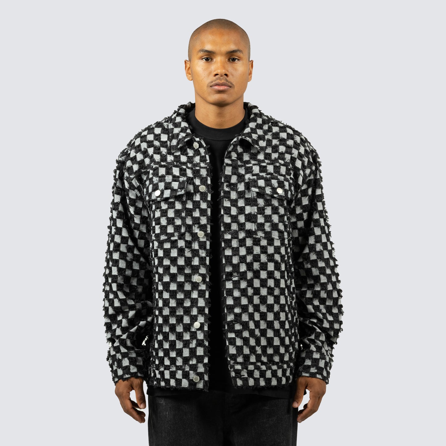 CURFEW CHECKER TRUCKER JACKET