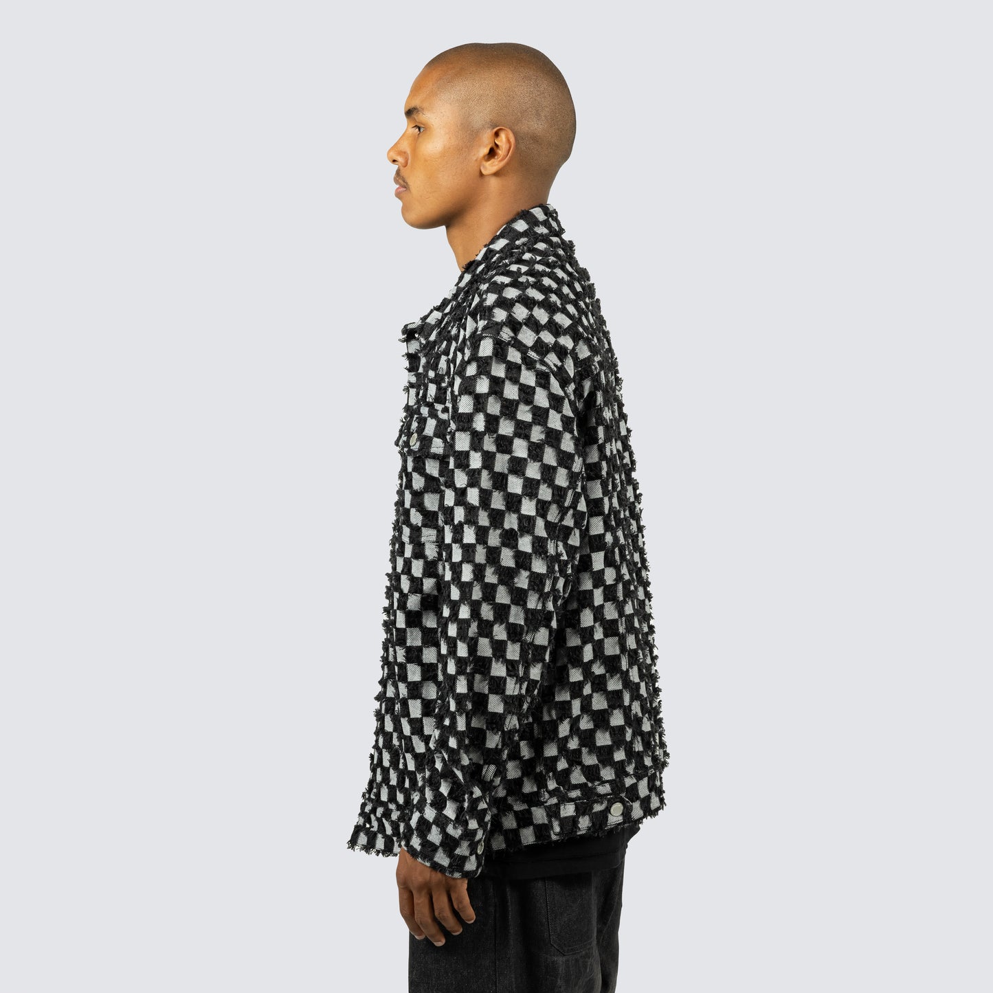 CURFEW CHECKER TRUCKER JACKET