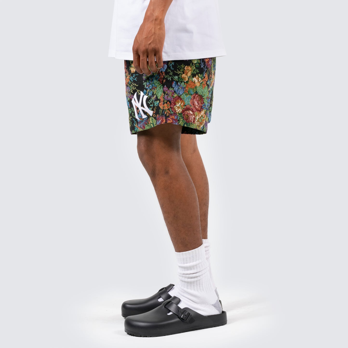 FLORAL SHORTS - YANKEES