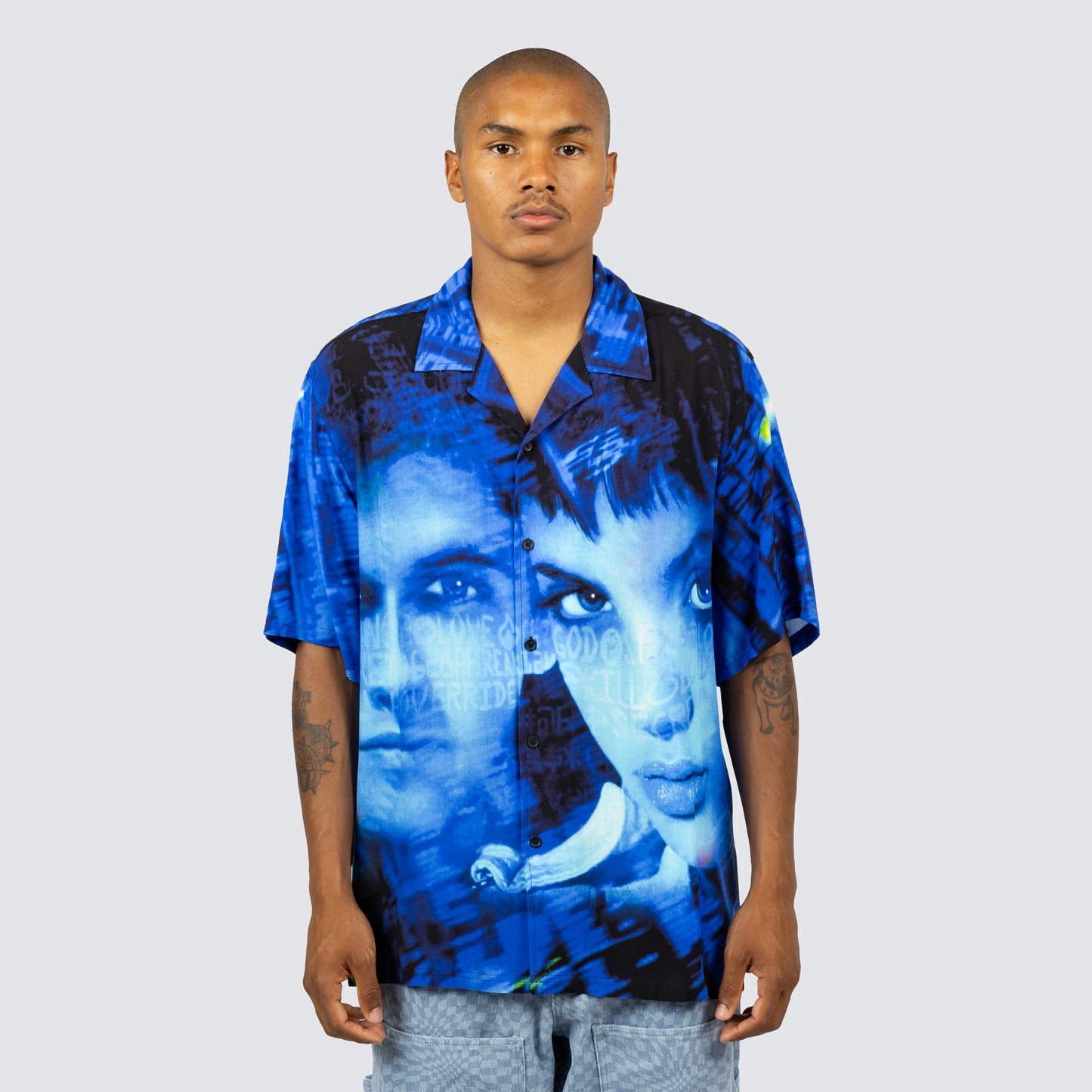 VIRUS RAYON BUTTON DOWN
