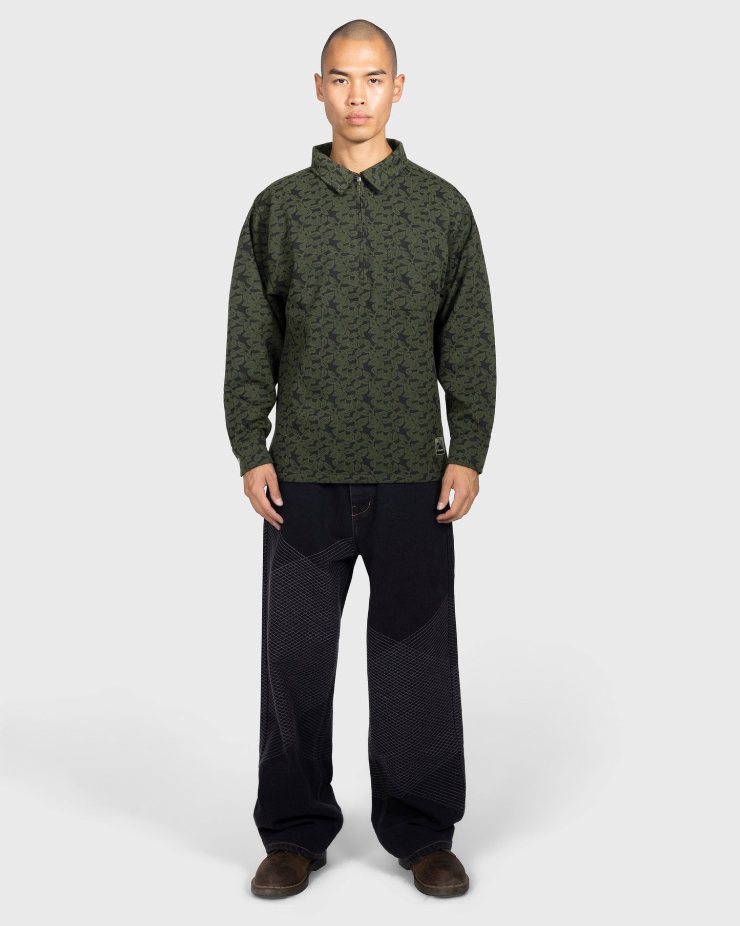 LEAF HALF ZIP SHIRT