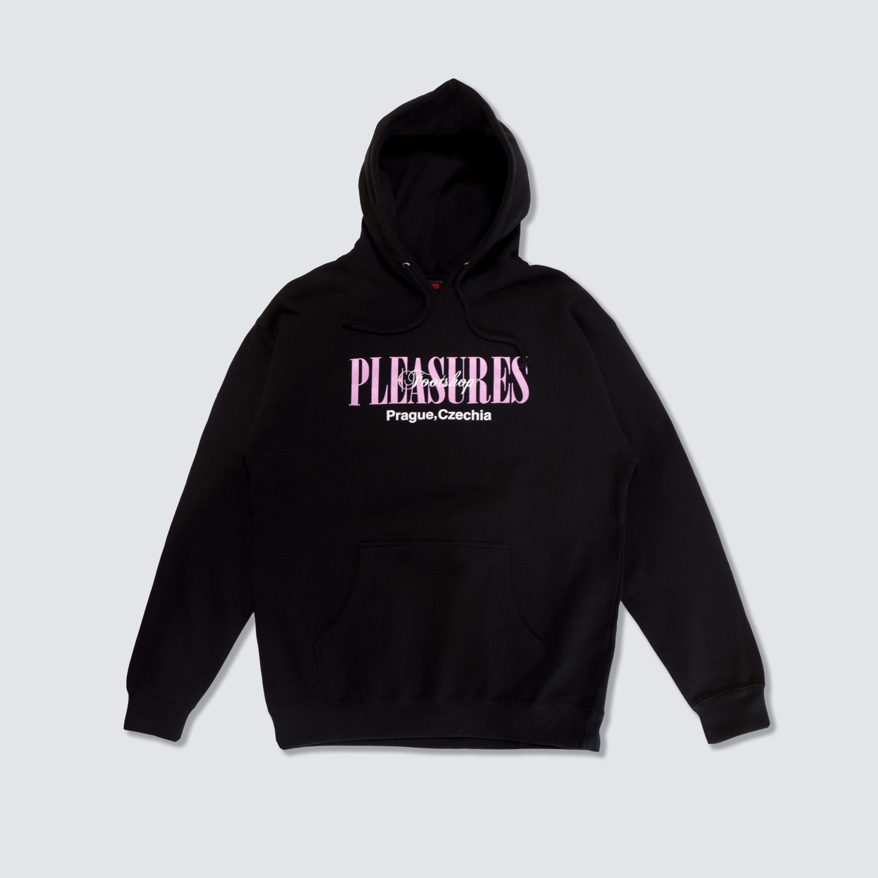 Pleasures Rainbow Good Time newest Hoodie Black