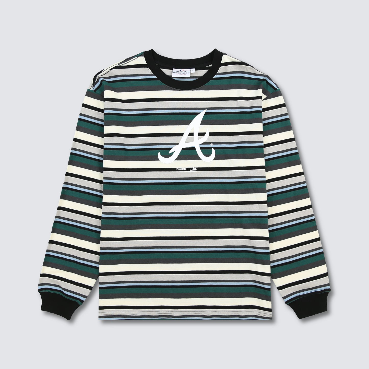 BALLPARK STRIPED LONG SLEEVE - BRAVES