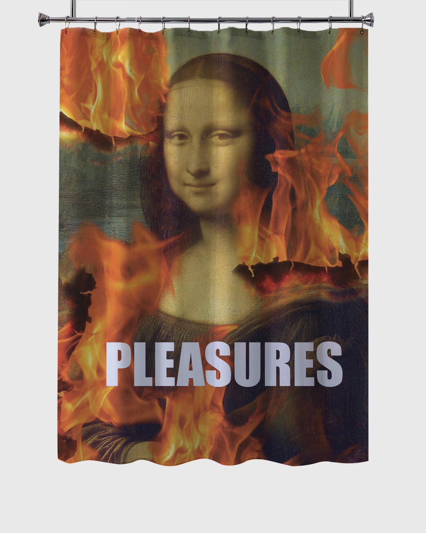 BURN SHOWER CURTAIN