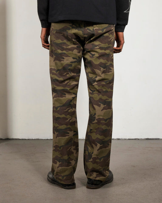 CAMO FLARE JEANS