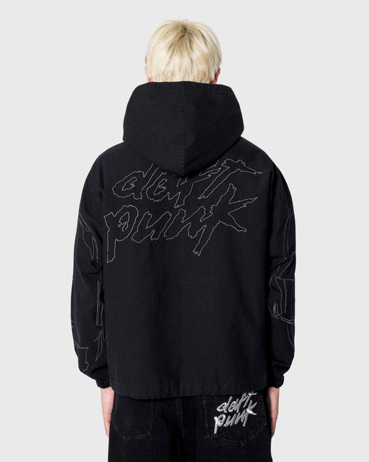 DIGITAL ZIP PONCHO HOODIE