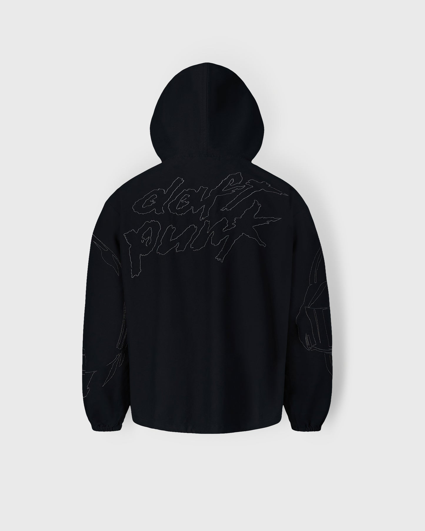 DIGITAL ZIP PONCHO HOODIE