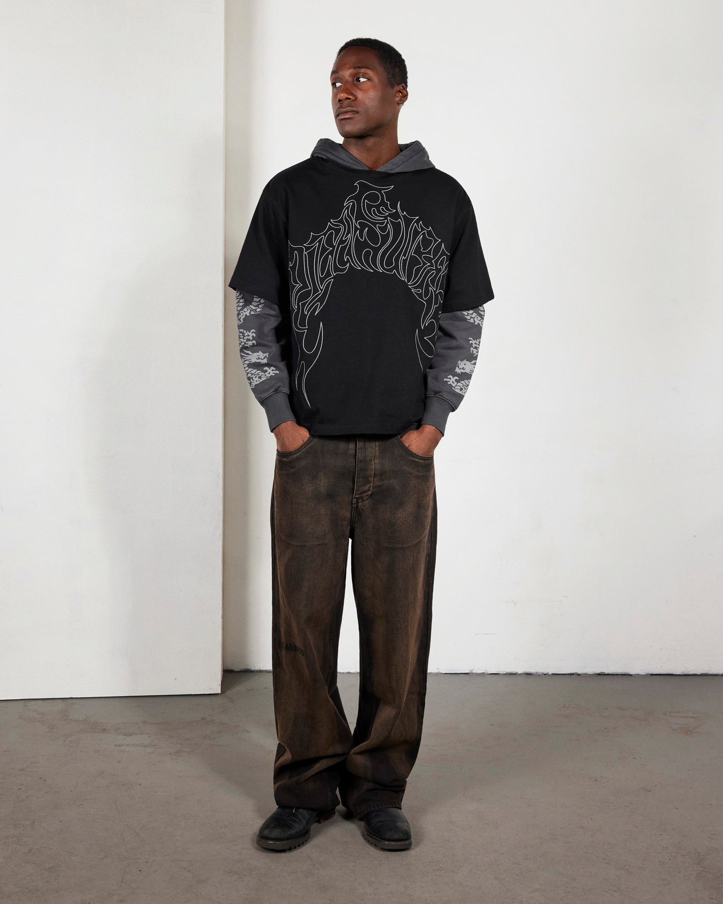 DRAGON LAYERED HOODIE