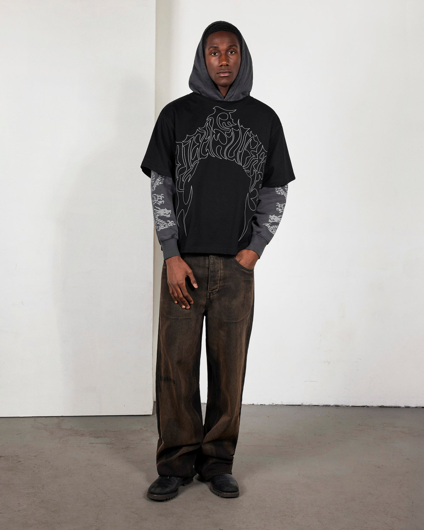 DRAGON LAYERED HOODIE