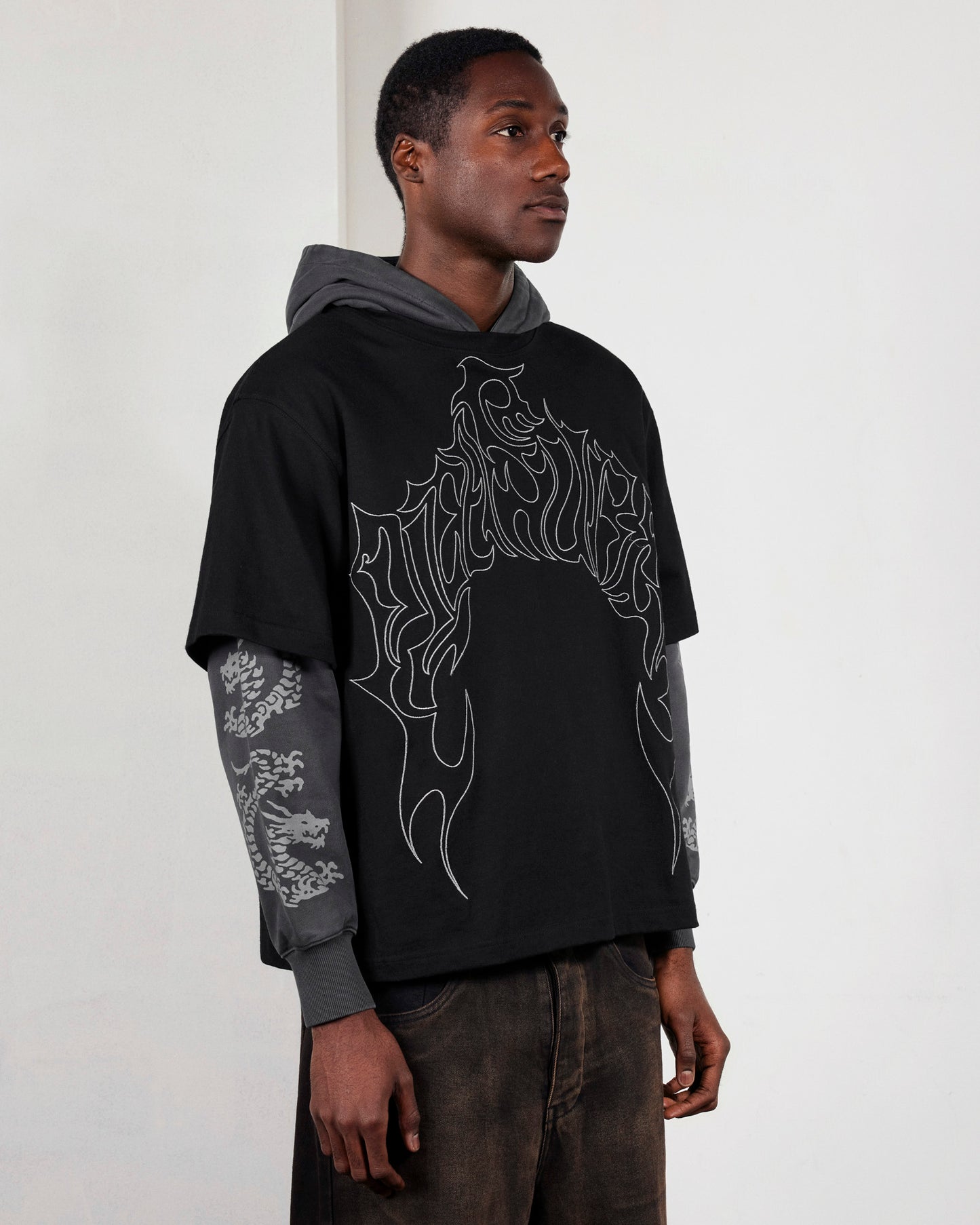 DRAGON LAYERED HOODIE