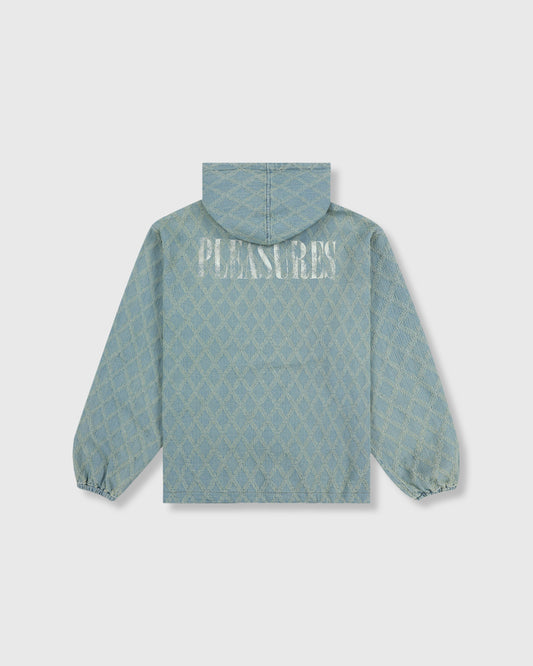DIAMOND JACQUARD ZIP HOODIE
