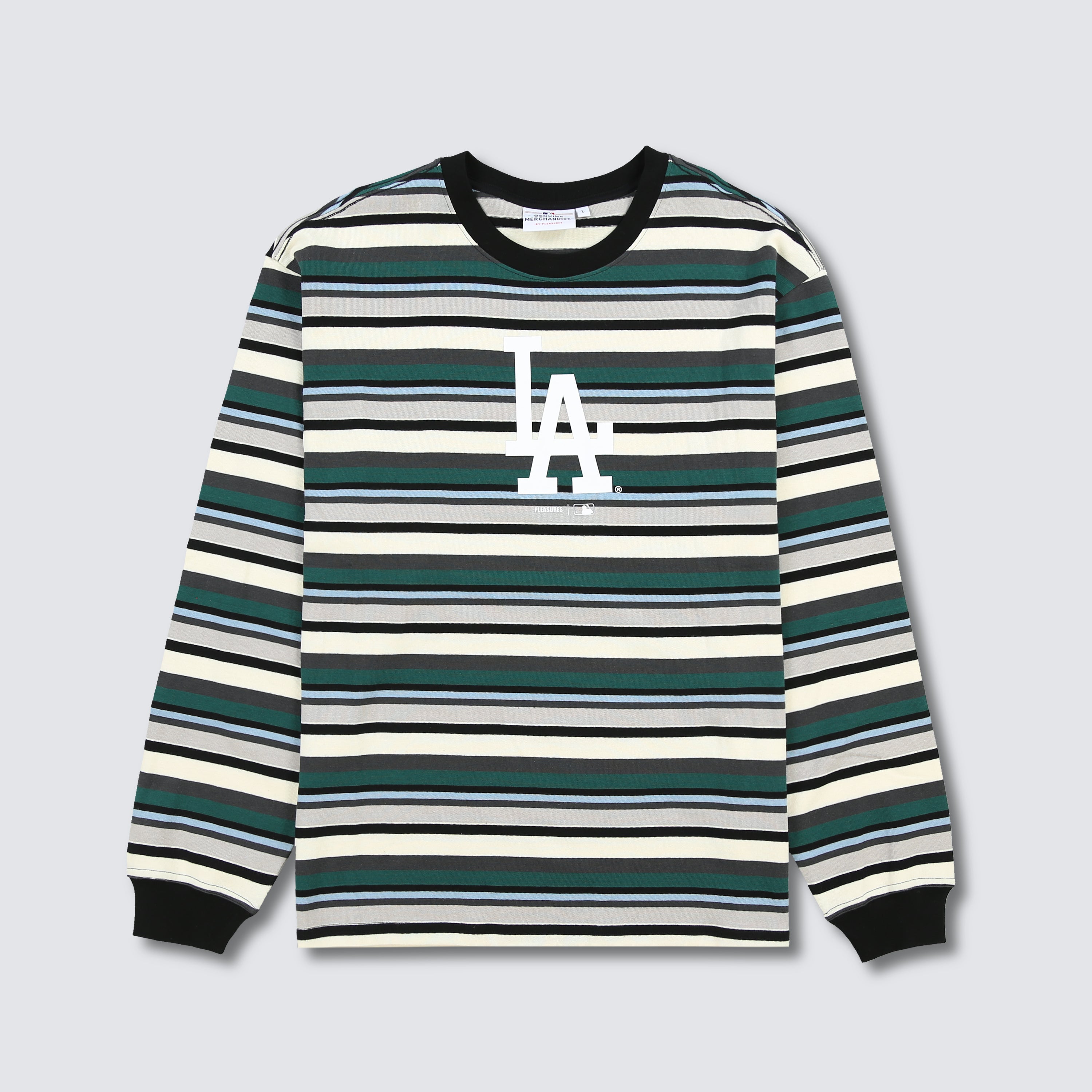 BALLPARK STRIPED LONG SLEEVE - DODGERS – PLEASURES