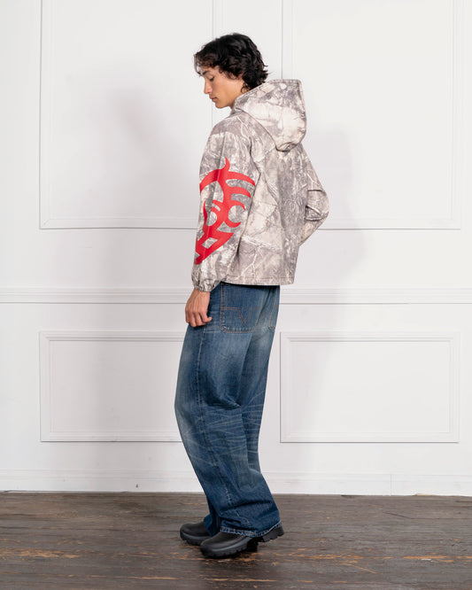 HUNT CANVAS PONCHO HOODIE
