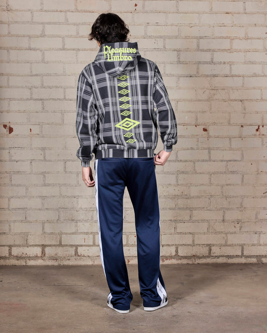 SPINE PLAID HOODIE