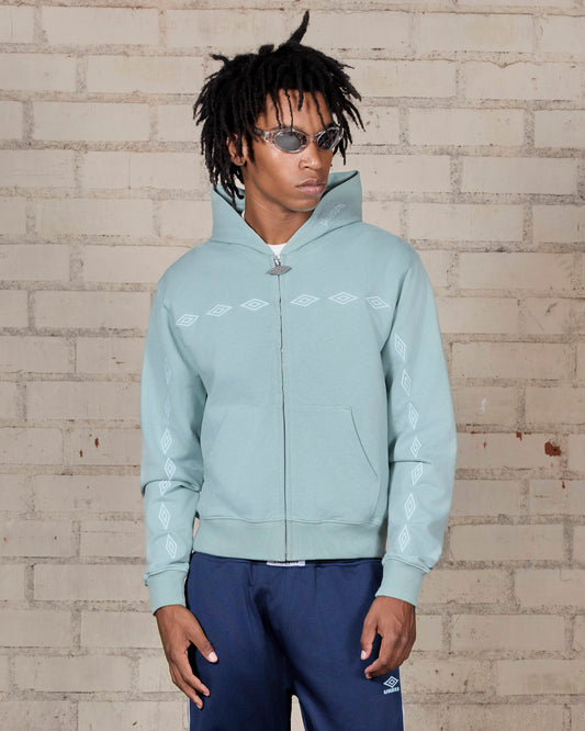 DIAMONDS ZIP FITTED HOODIE