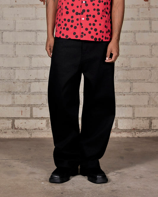 TEAR FORMULA BAGGY JEANS