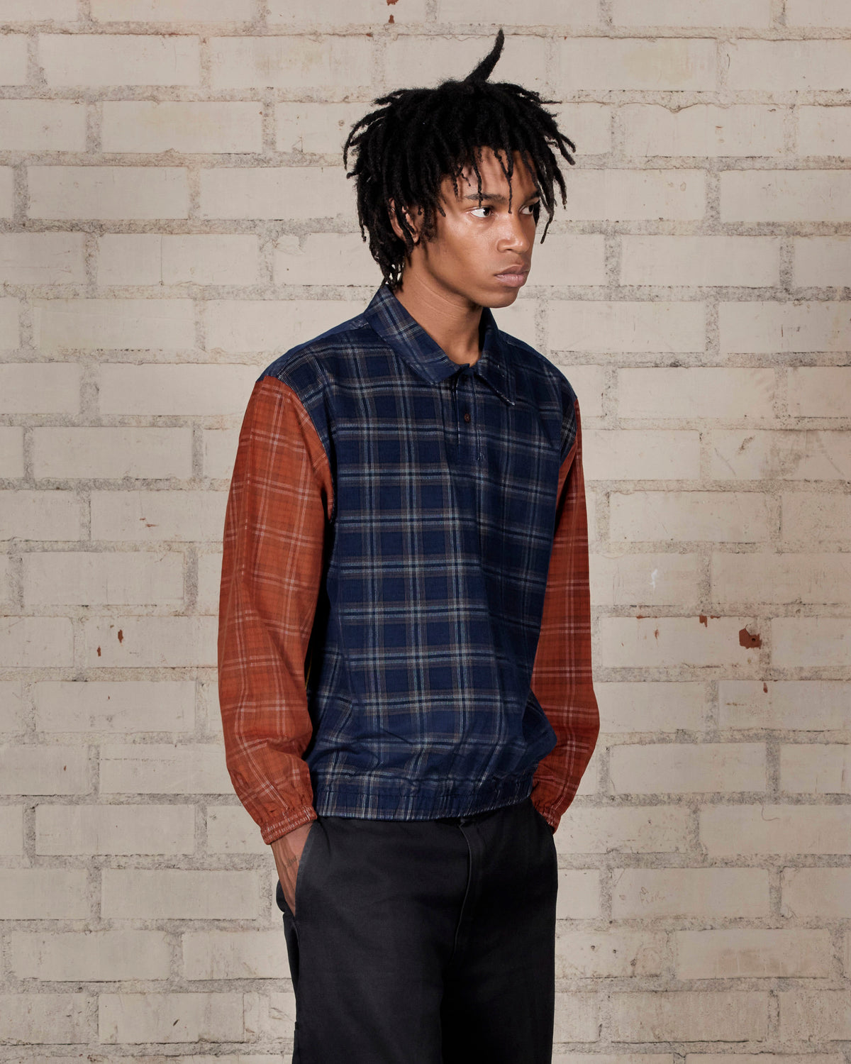 SCRIPT WOVEN POLO