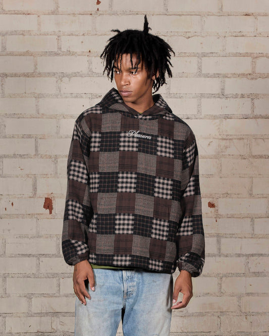 MADRAS PONCHO HOODIE