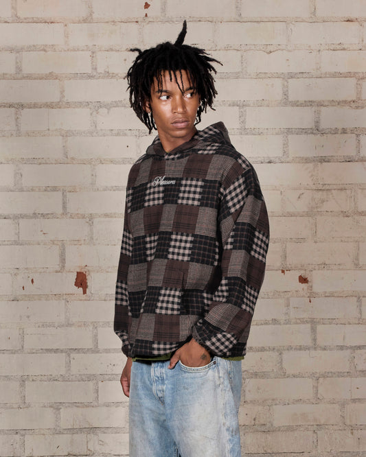 MADRAS PONCHO HOODIE