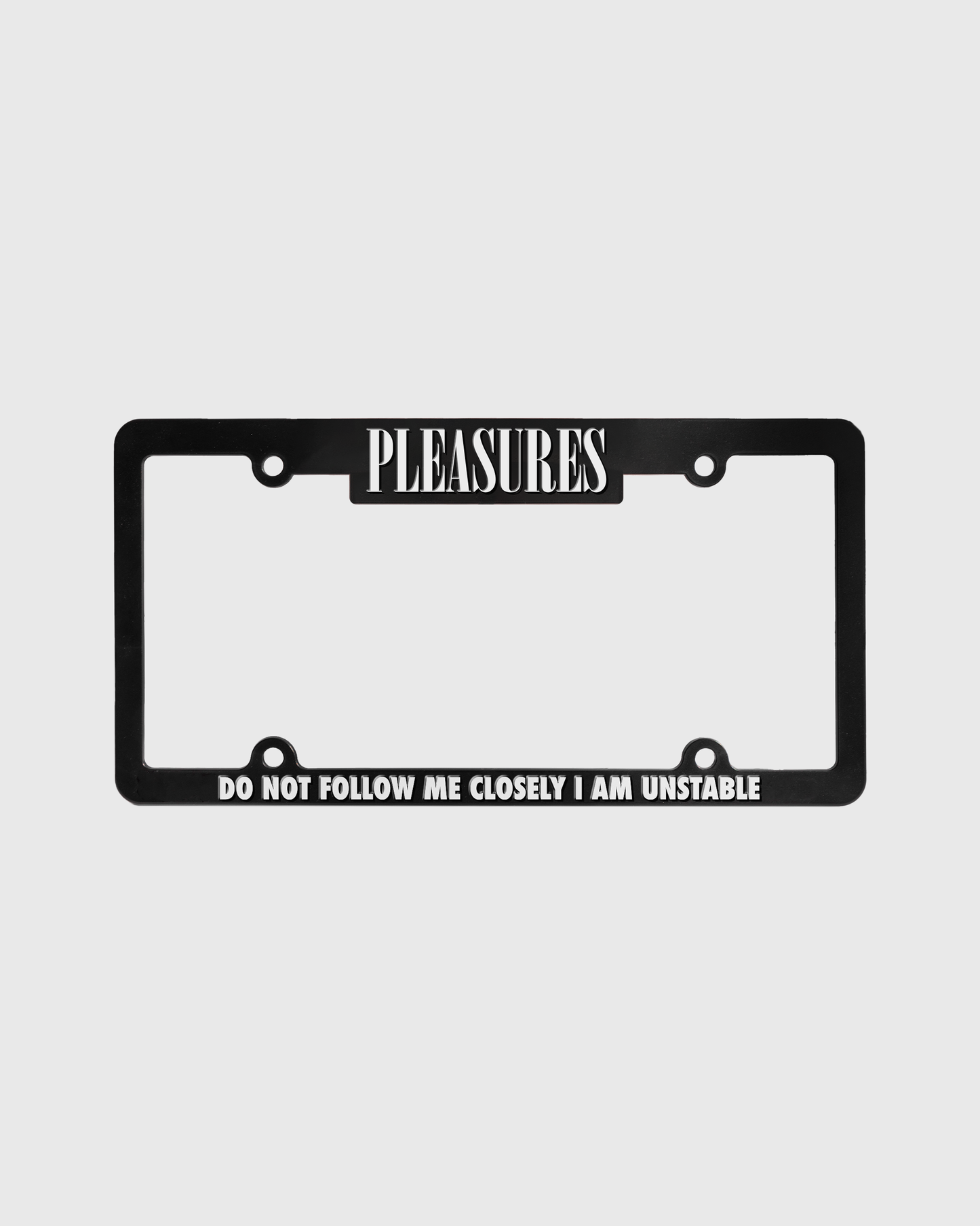 FOLLOW LICENSE PLATE COVER