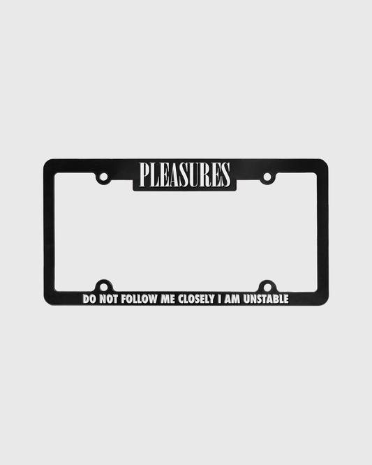 FOLLOW LICENSE PLATE COVER