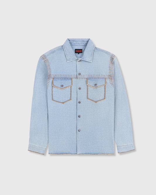 FORTRESS DENIM BUTTON UP