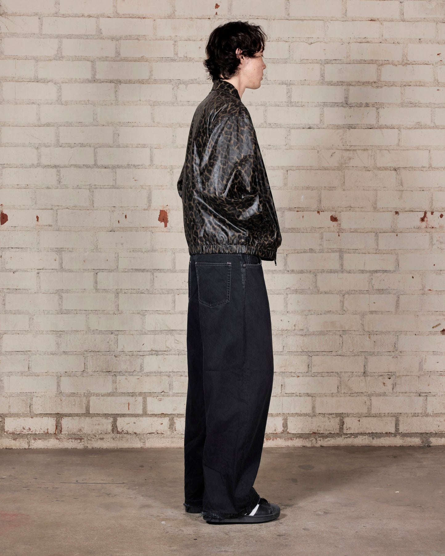 LEOPARD WAXED JACKET