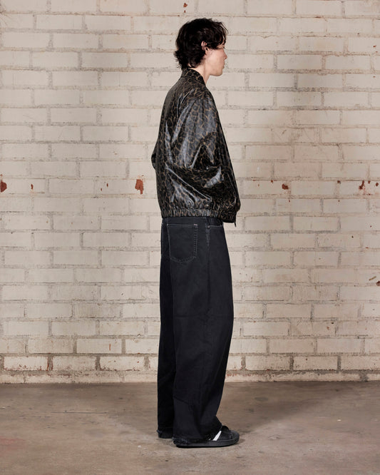LEOPARD WAXED JACKET