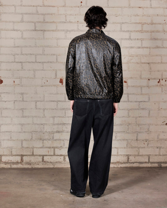 LEOPARD WAXED JACKET