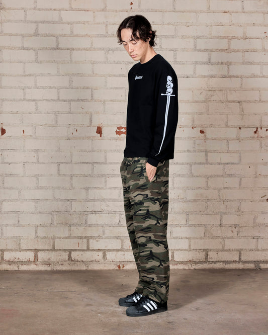 TEXTURED CAMO DESIRE SWEATPANTS