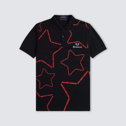 STAR PRINT FRED PERRY SHIRT