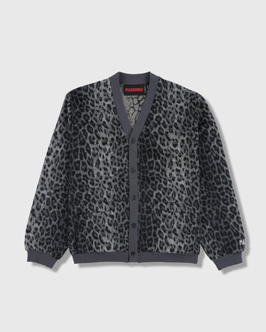 FUZZY LEOPARD CARDIGAN