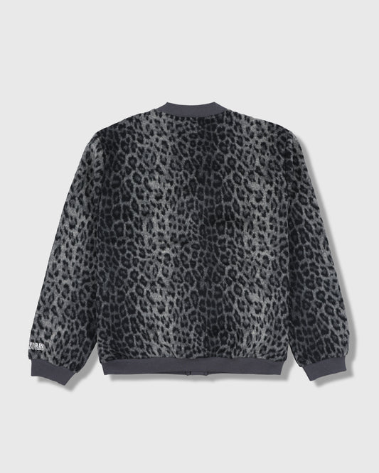 FUZZY LEOPARD CARDIGAN