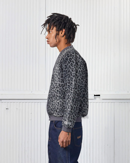 FUZZY LEOPARD CARDIGAN