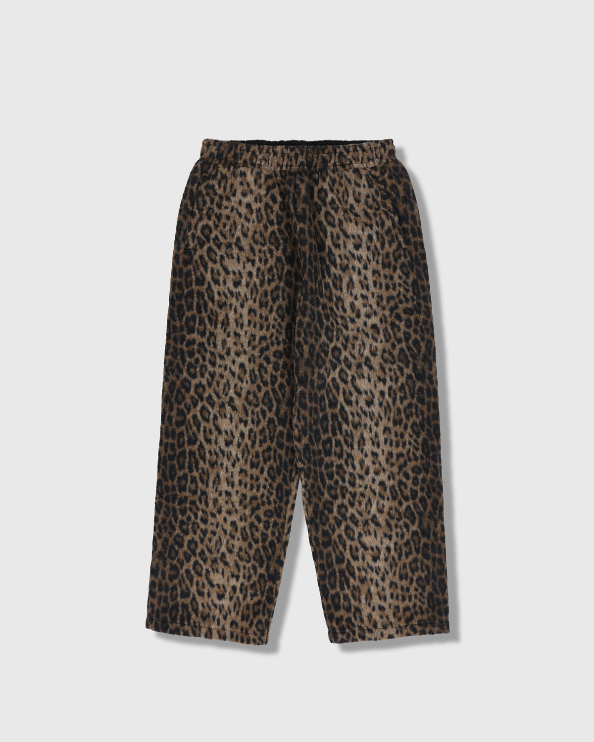 FUZZY LEOPARD SWEATPANTS