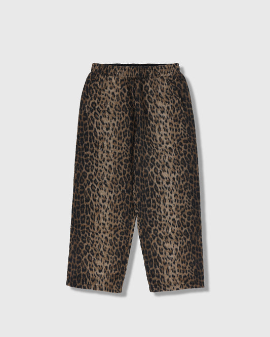 FUZZY LEOPARD SWEATPANTS