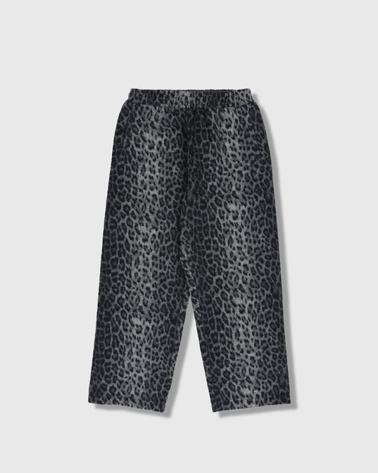 FUZZY LEOPARD SWEATPANTS